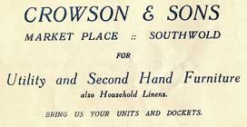 1946 advert for Crowson & Sons